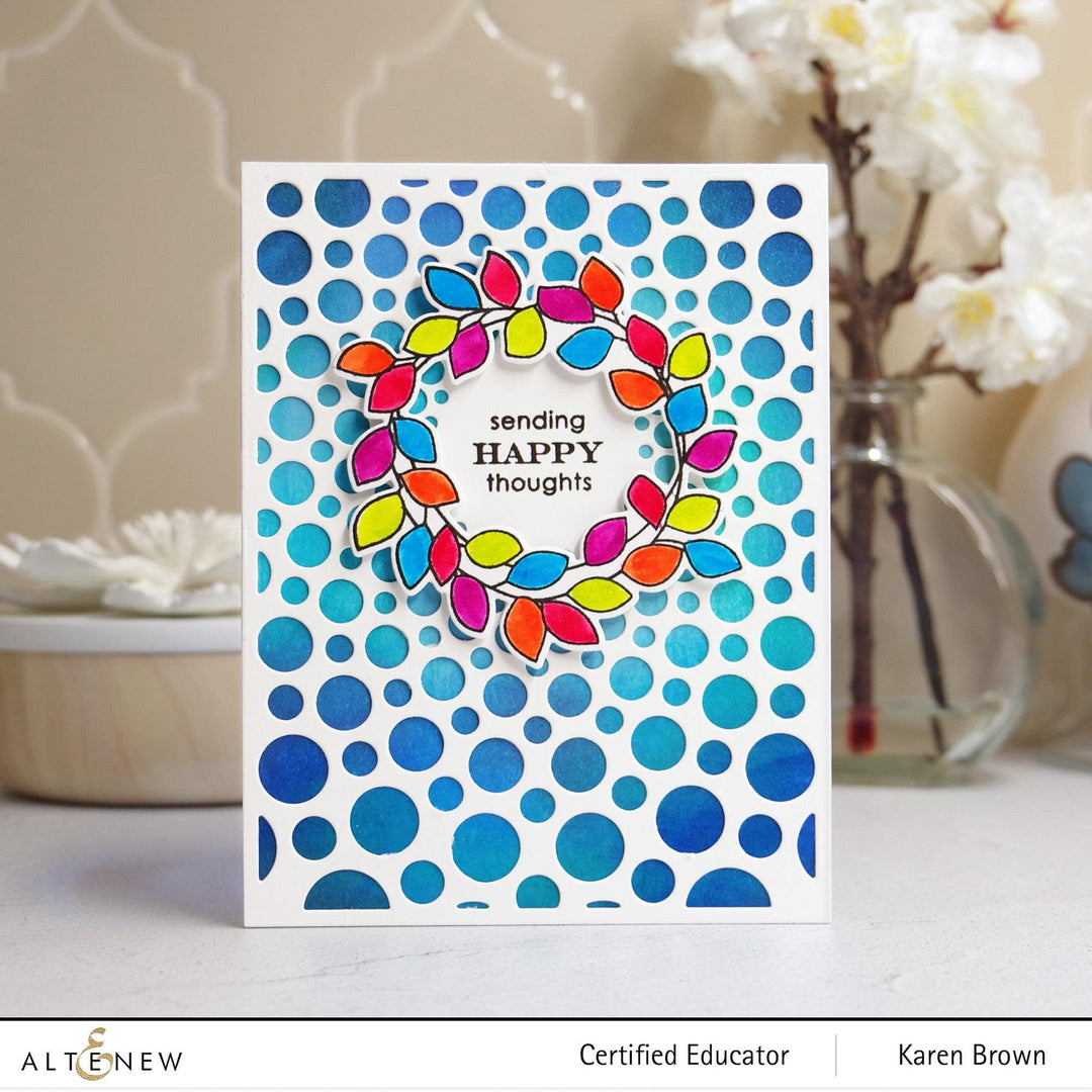 Part A-Glitz Art Craft Co.,LTD Dies Radial Circles Cover Die