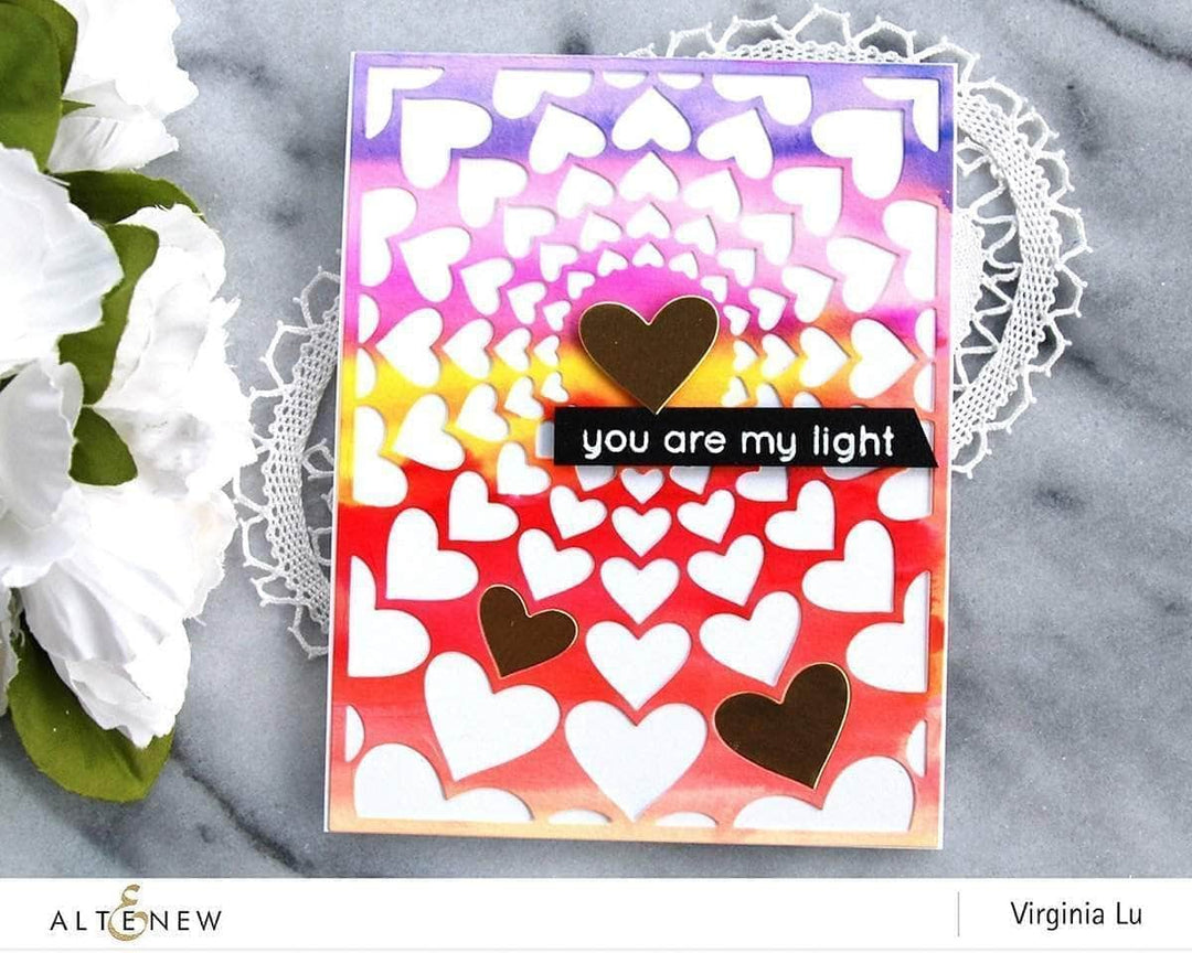 Part A-Glitz Art Craft Co.,LTD Dies Radial Hearts Cover Die