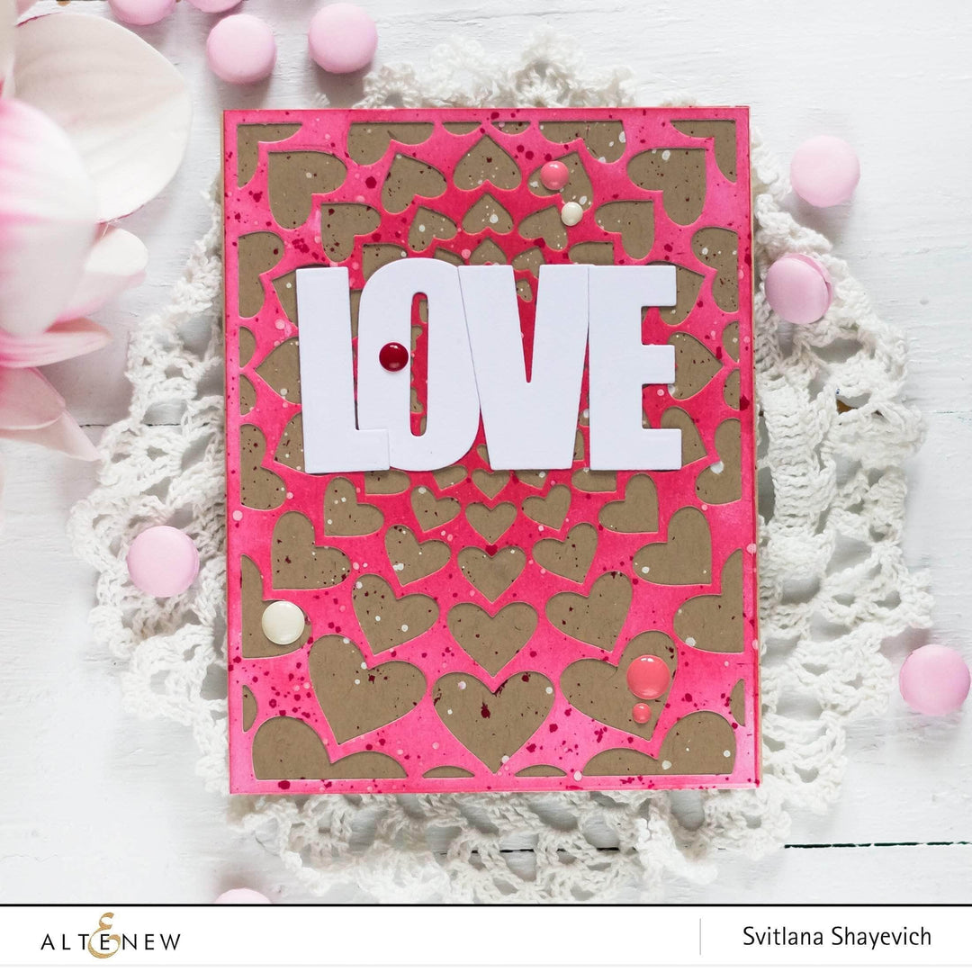 Part A-Glitz Art Craft Co.,LTD Dies Radial Hearts Cover Die