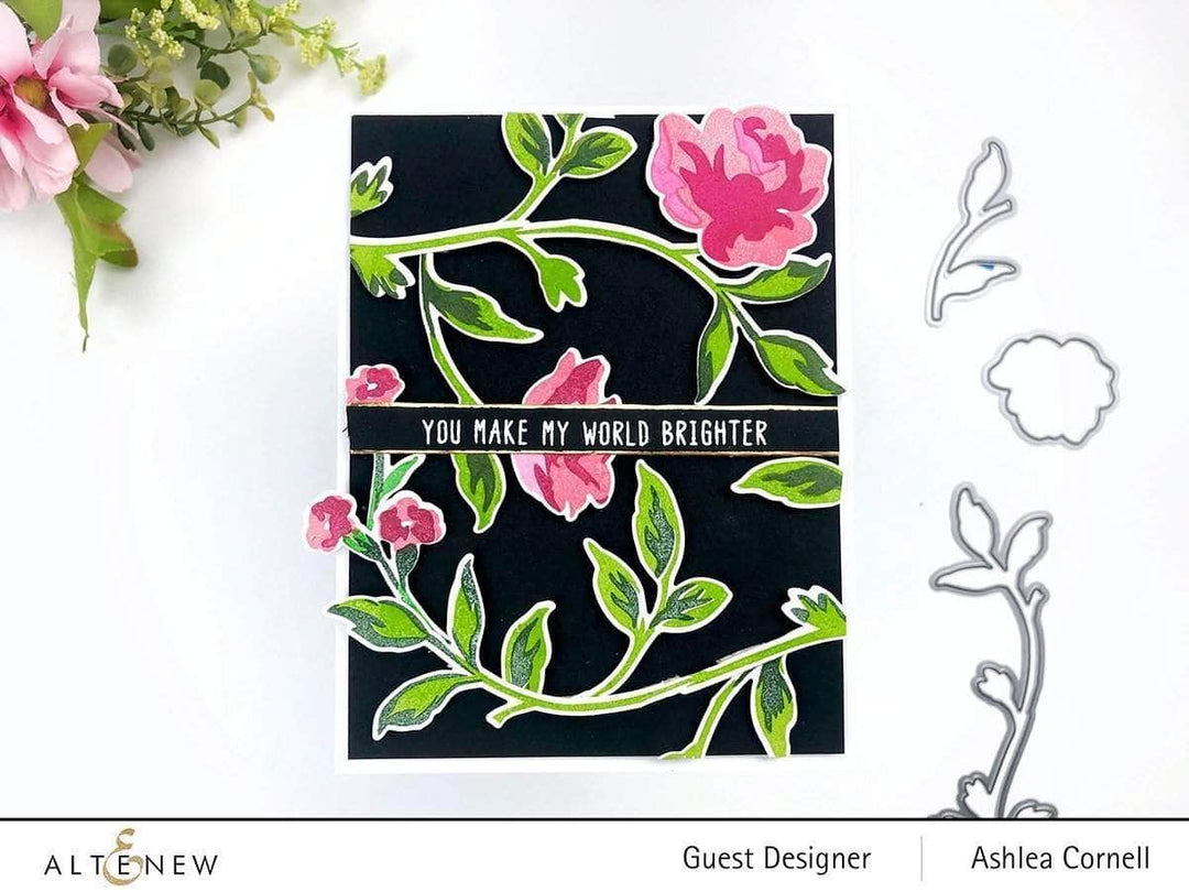 Part A-Glitz Art Craft Co.,LTD Dies Rose Spray Die Set