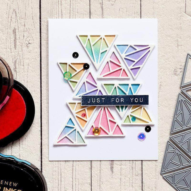 Part A-Glitz Art Craft Co.,LTD Dies Shattered Triangle Die Set