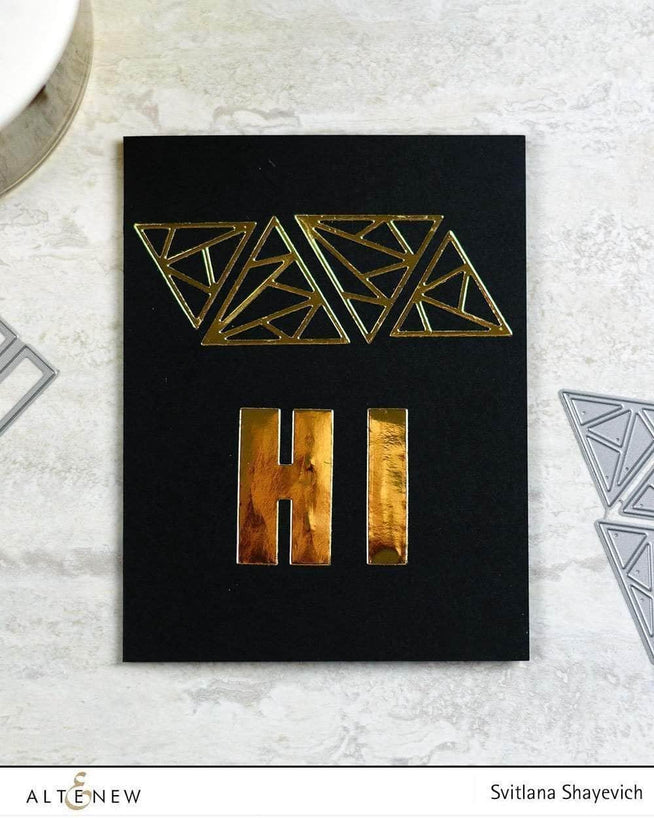 Part A-Glitz Art Craft Co.,LTD Dies Shattered Triangle Die Set