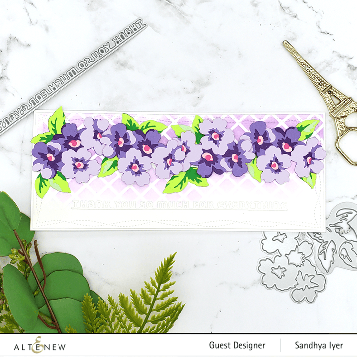 Part A-Glitz Art Craft Co.,LTD Dies Slim Sentiments Die Set