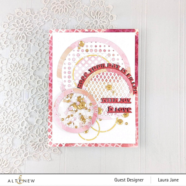 Part A-Glitz Art Craft Co.,LTD Dies Slim Sentiments Die Set