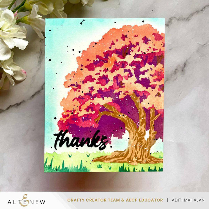 Stencil Art: Strong Oak Add-On Die Set