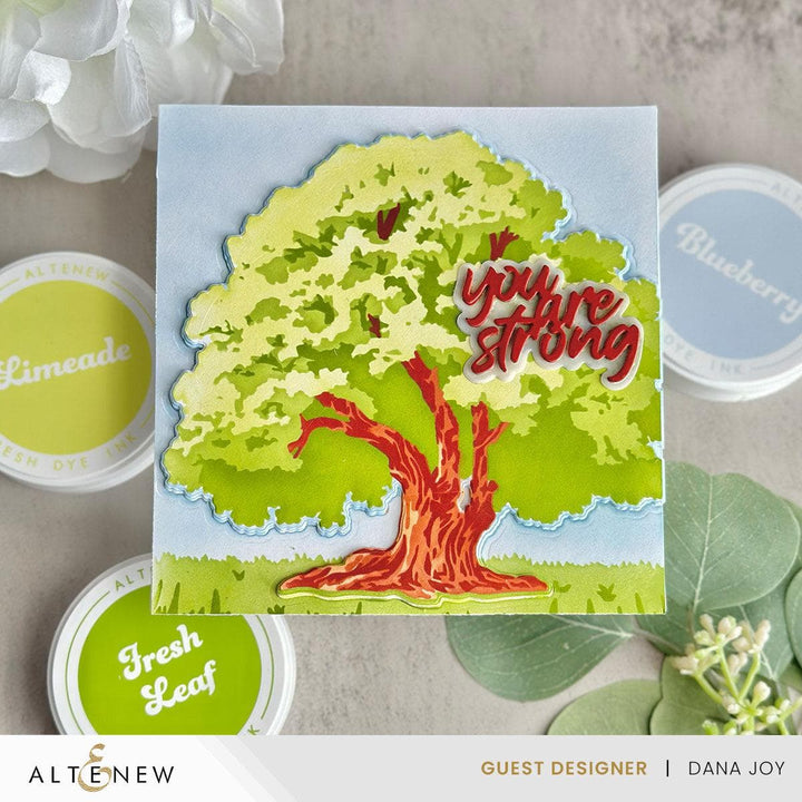 Stencil Art: Strong Oak Add-On Die Set