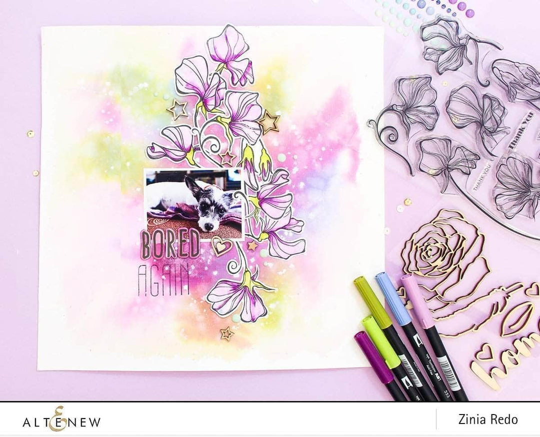Part A-Glitz Art Craft Co.,LTD Dies Sweetest Peas Die Set