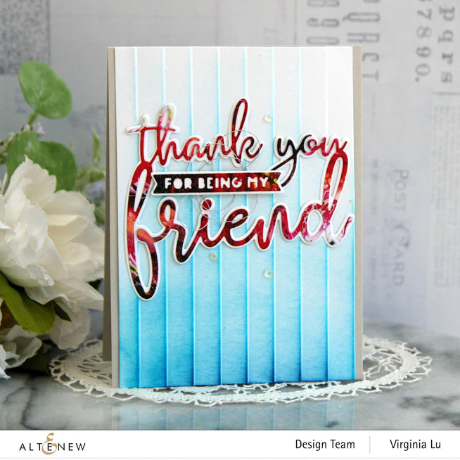 Part A-Glitz Art Craft Co.,LTD Dies Thank You for Being My Friend Die Set