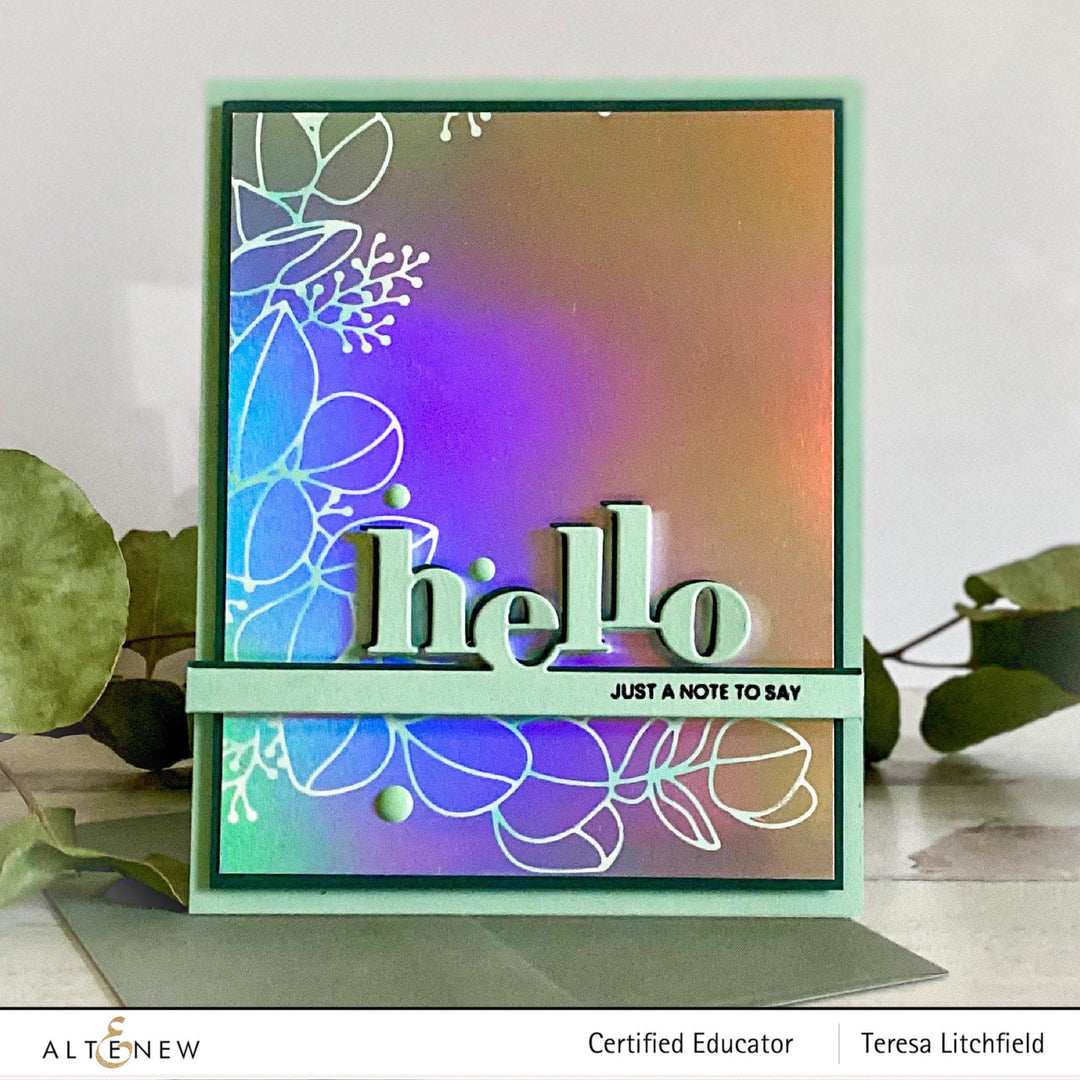 Part A-Glitz Art Craft Co.,LTD Dies Tiny Sentiments: Hello Die