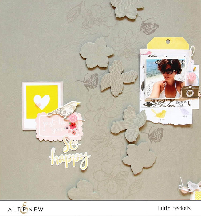 Part A-Glitz Art Craft Co.,LTD Dies Wild Hibiscus Die Set