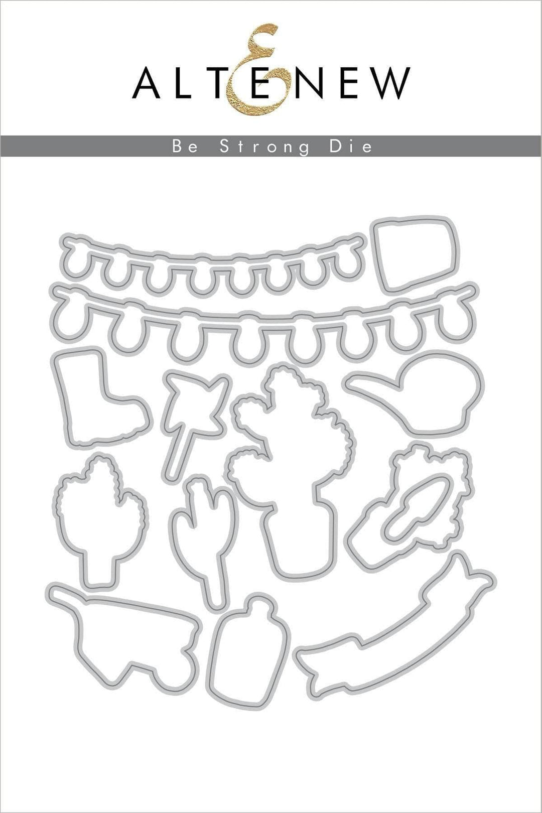 Part A-Glitz Art Craft Co.,LTD Dies Be Strong Die Set