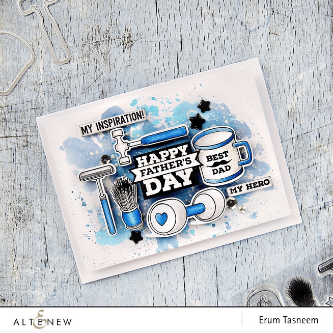 Altenew Dies Z - Best Dad Die Set