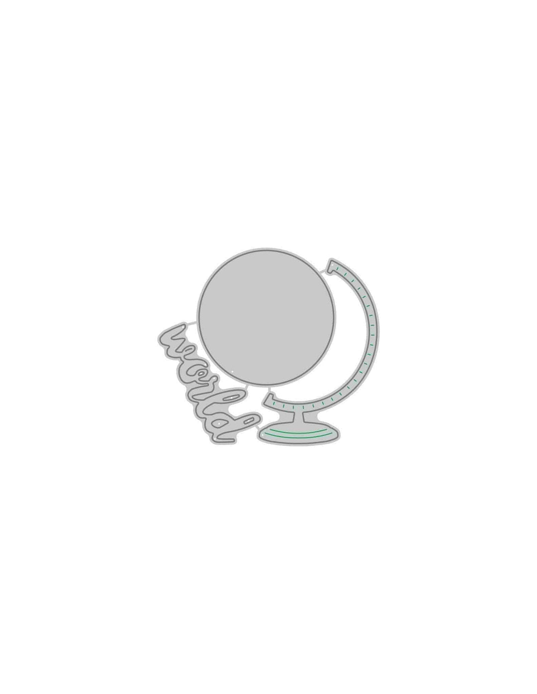 Part A-Glitz Art Craft Co.,LTD Dies Z - Big World Die Set
