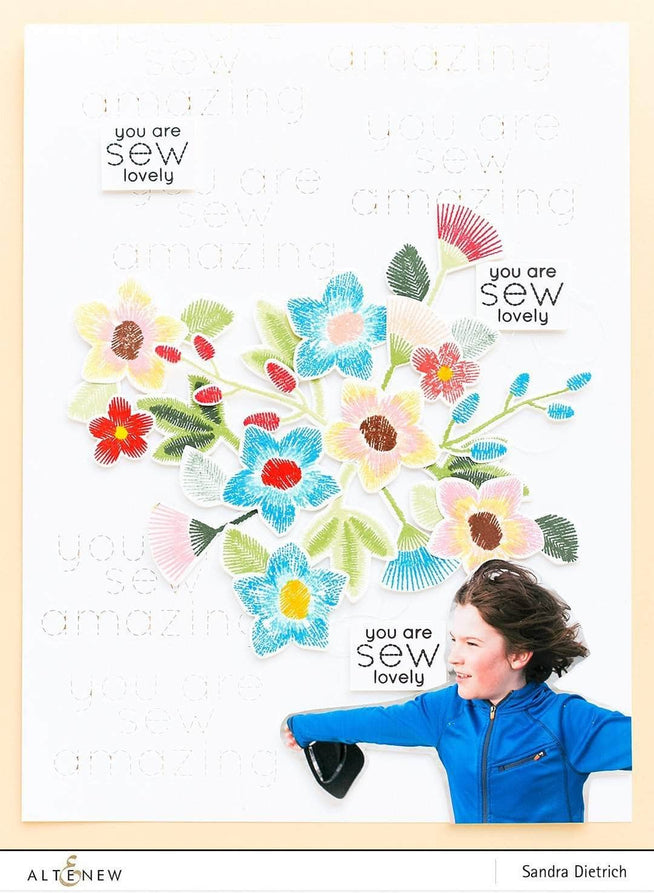 Part A-Glitz Art Craft Co.,LTD Dies Embroidered Blooms Die Set