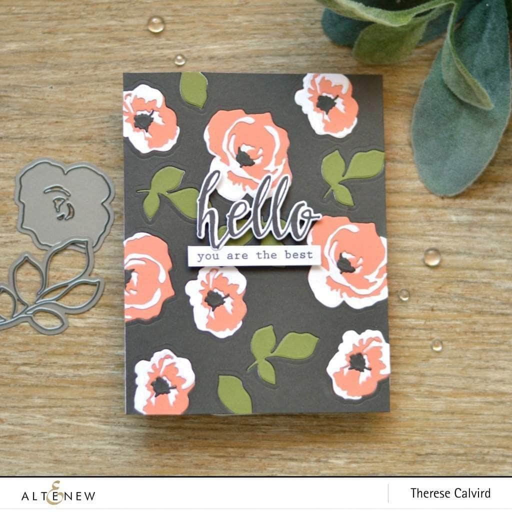 Part A-Glitz Art Craft Co.,LTD Dies Halftone Hello Die Set