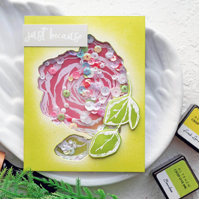 Part A-Glitz Art Craft Co.,LTD Dies Inked Rose Die Set