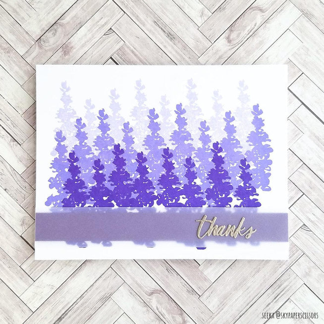 Part A-Glitz Art Craft Co.,LTD Dies Z -Lavender Bud Die