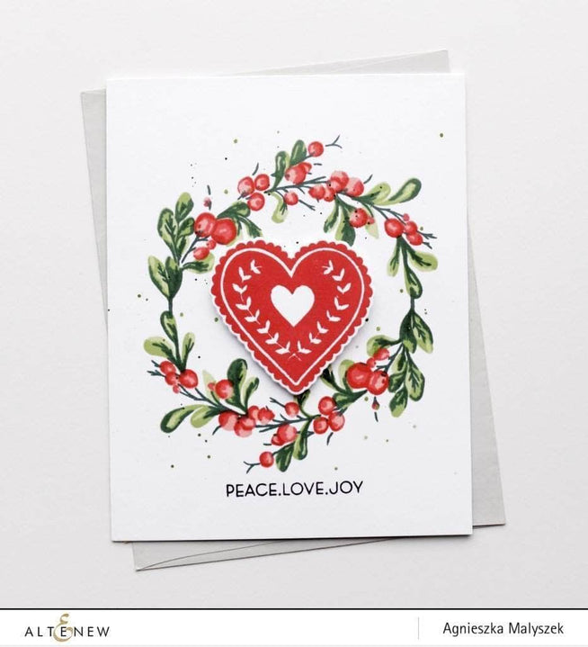 Part A-Glitz Art Craft Co.,LTD Dies Z - Peace Love Joy Die Set