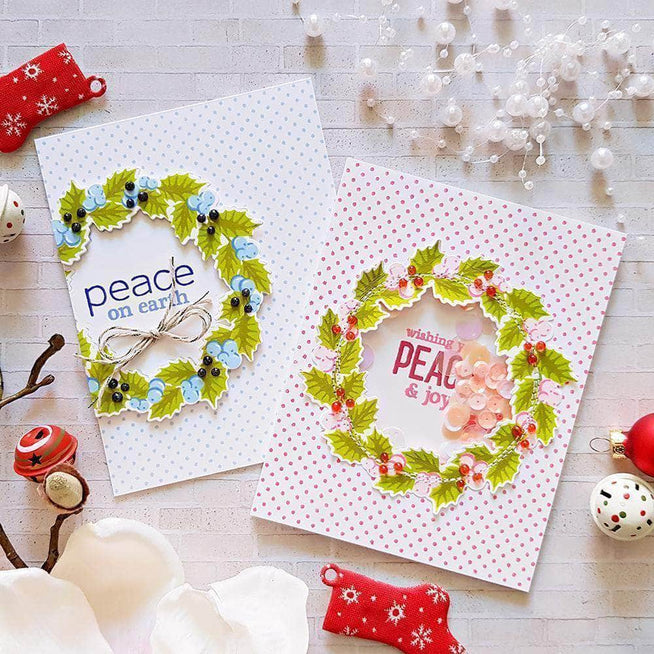 Part A-Glitz Art Craft Co.,LTD Dies Peaceful Wreath Die Set