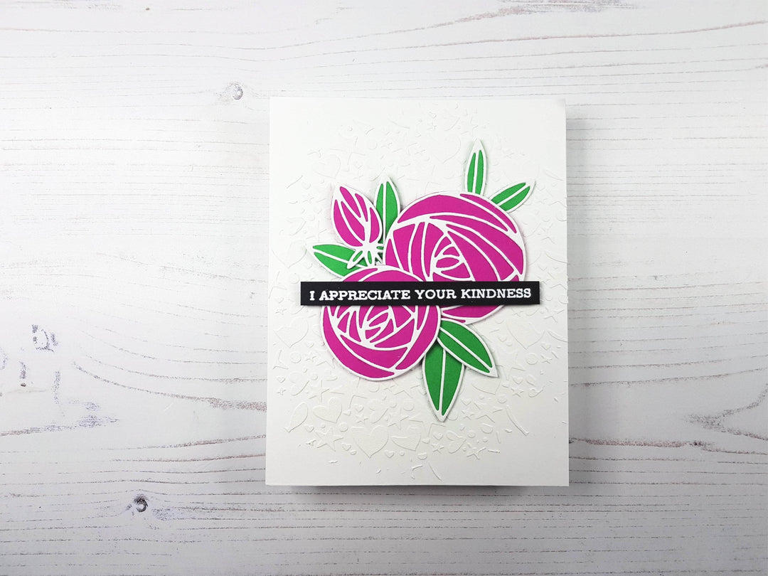 Part A-Glitz Art Craft Co.,LTD Dies Rolled Roses Die Set