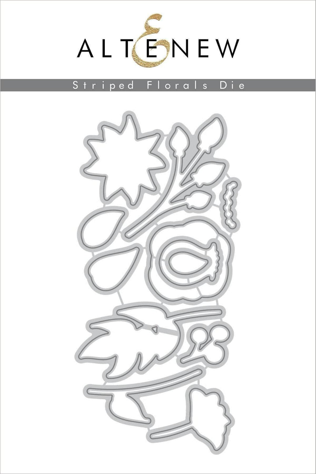 Part A-Glitz Art Craft Co.,LTD Dies Striped Florals Die Set