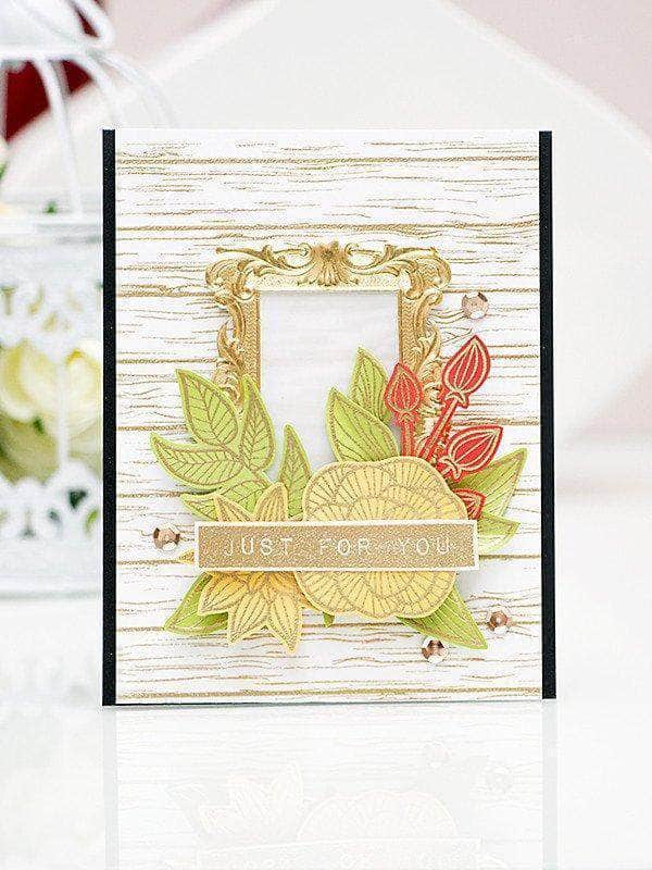 Part A-Glitz Art Craft Co.,LTD Dies Striped Florals Die Set