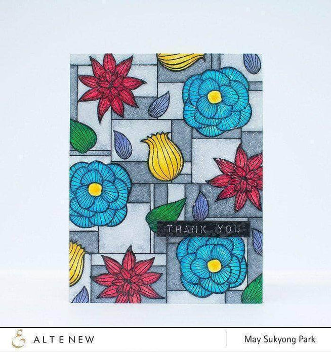 Part A-Glitz Art Craft Co.,LTD Dies Striped Florals Die Set