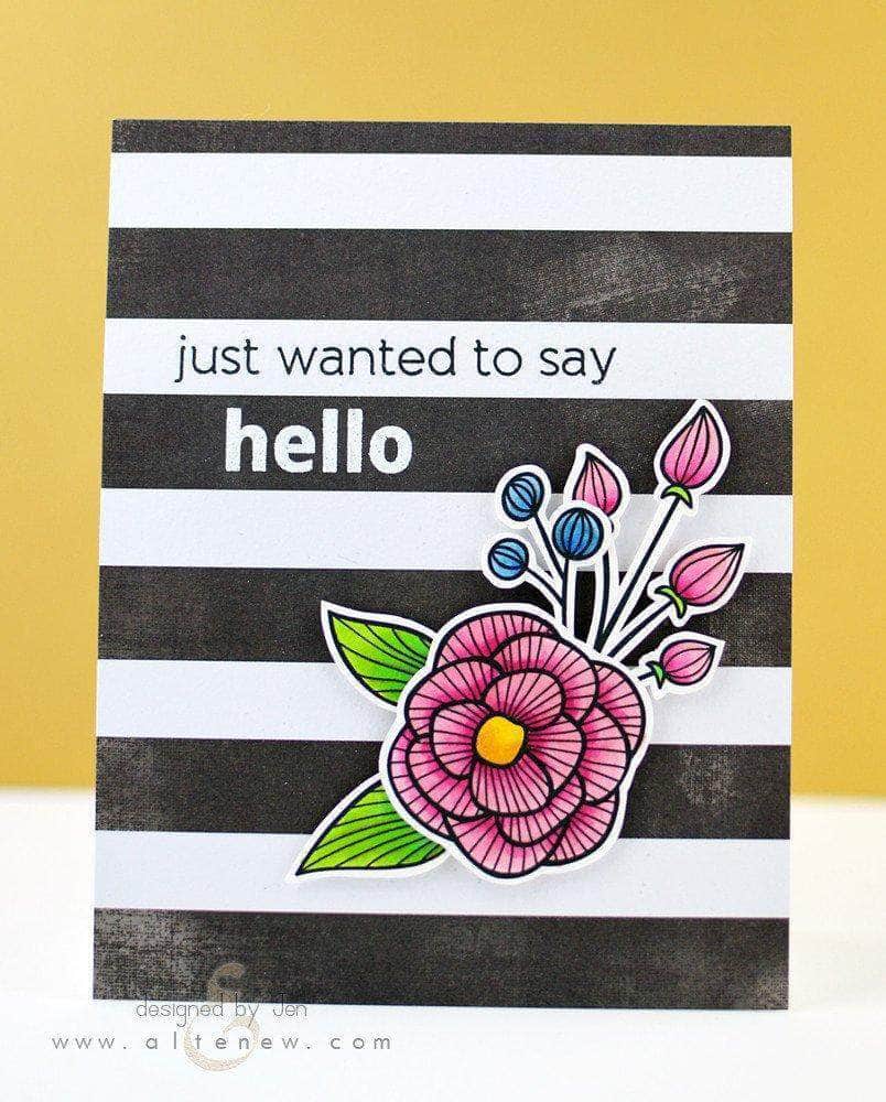 Part A-Glitz Art Craft Co.,LTD Dies Striped Florals Die Set