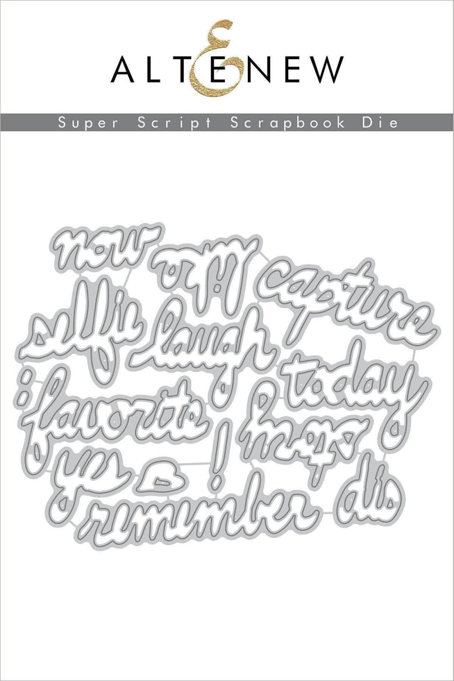 Part A-Glitz Art Craft Co.,LTD Dies Super Script Scrapbook Die Set