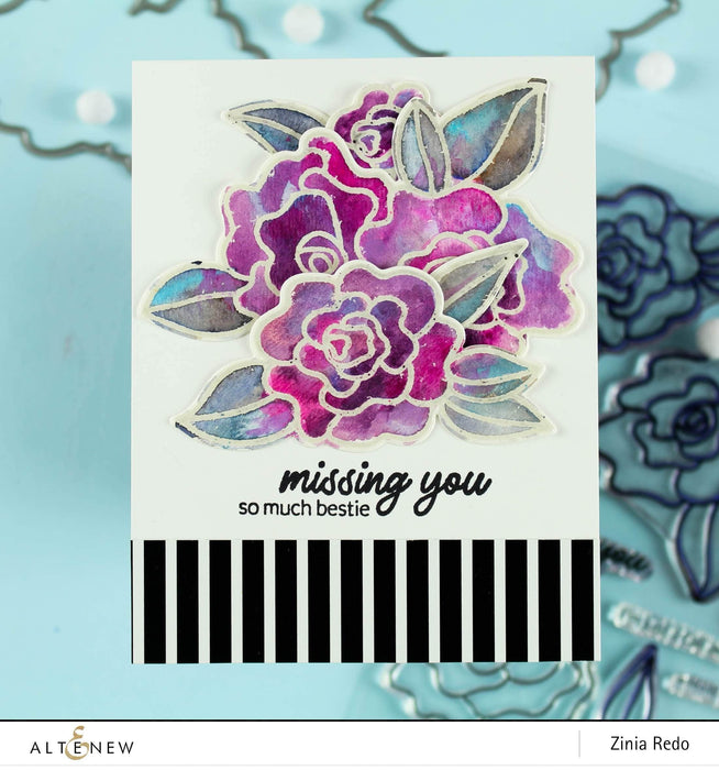 Part A-Glitz Art Craft Co.,LTD Dies Wavy Roses Die Set