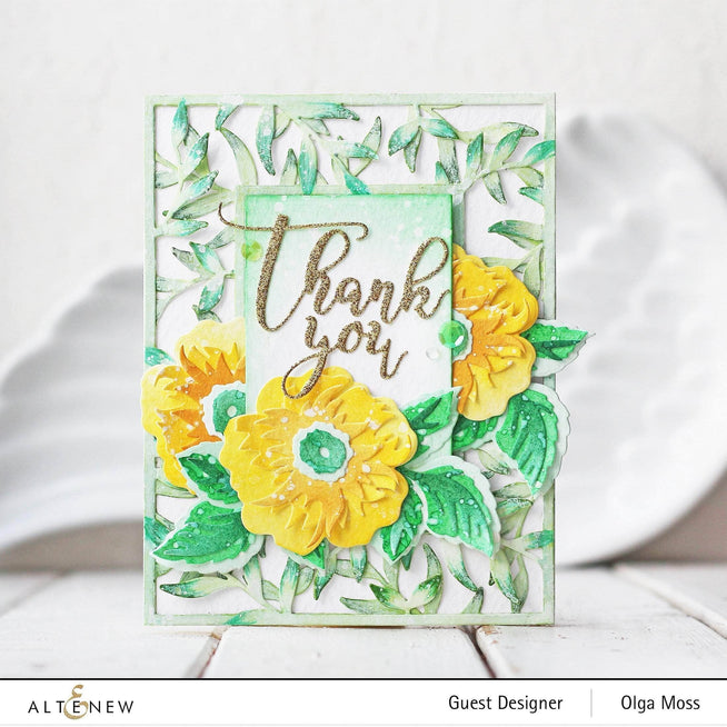 Part A-Glitz Art Craft Co.,LTD Dies Wild Rose 3D Die Set