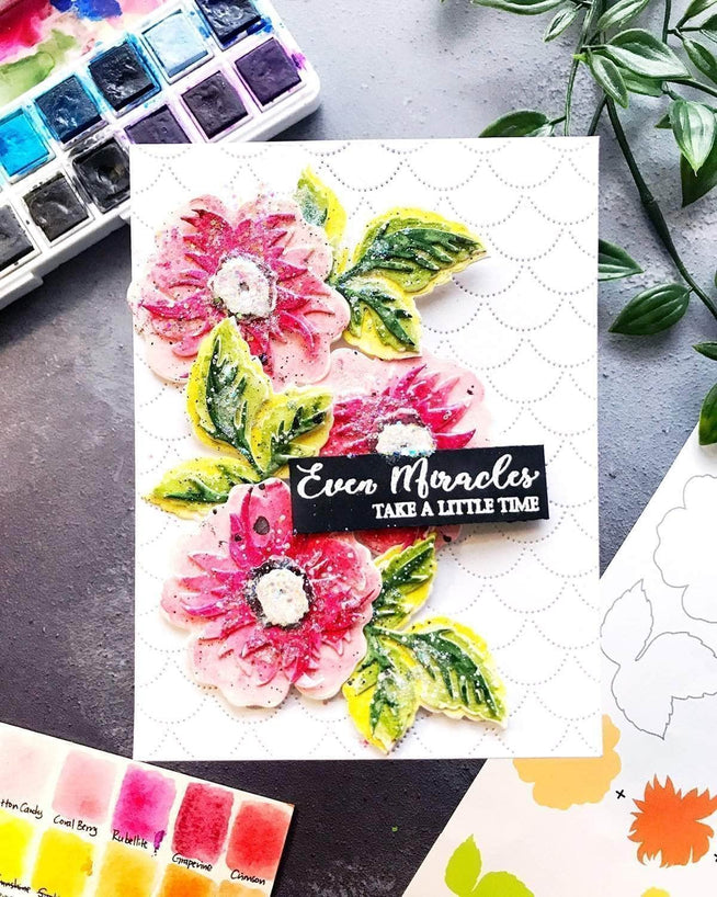 Part A-Glitz Art Craft Co.,LTD Dies Wild Rose 3D Die Set