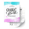 Artful Brush Lettering Worksheet