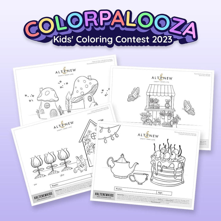 Altenew Digital Downloads Imagine Wonderland (FREE Coloring Pages)