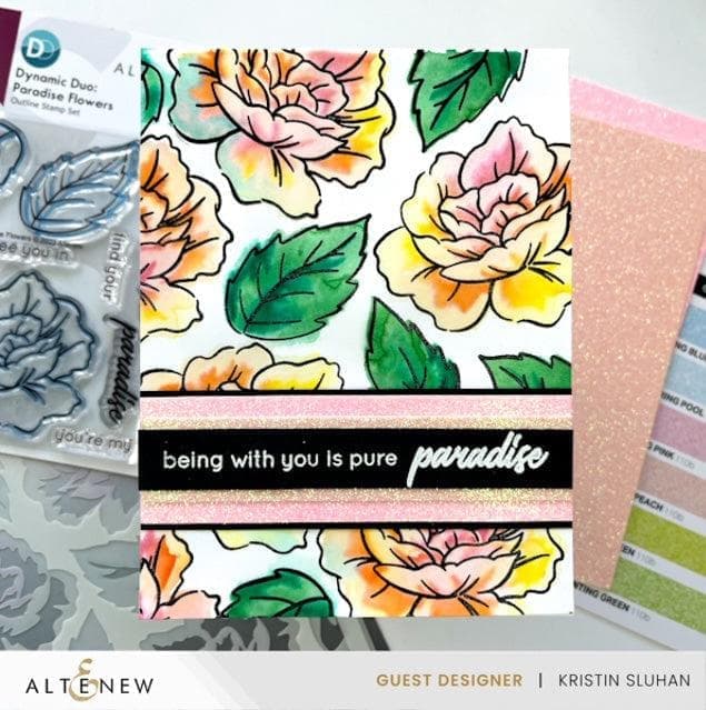 Altenew Dynamic Duo Bundle Dynamic Duo: Paradise Flowers & Add-on Die Bundle