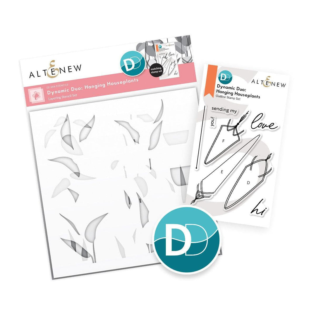 Altenew Spark Joy Dynamic Duo: Hanging Houseplants