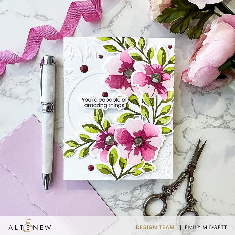 Dynamic Duo: Painted Blossoms