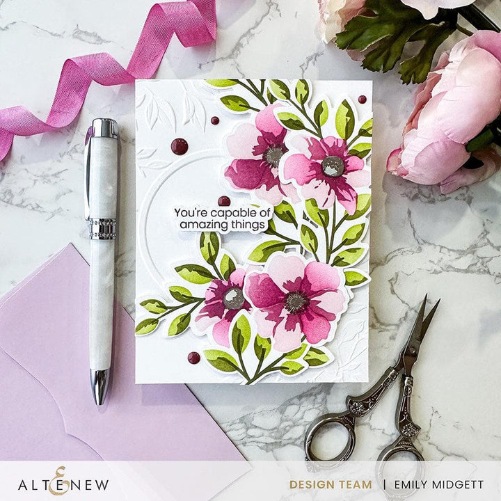 Dynamic Duo: Painted Blossoms