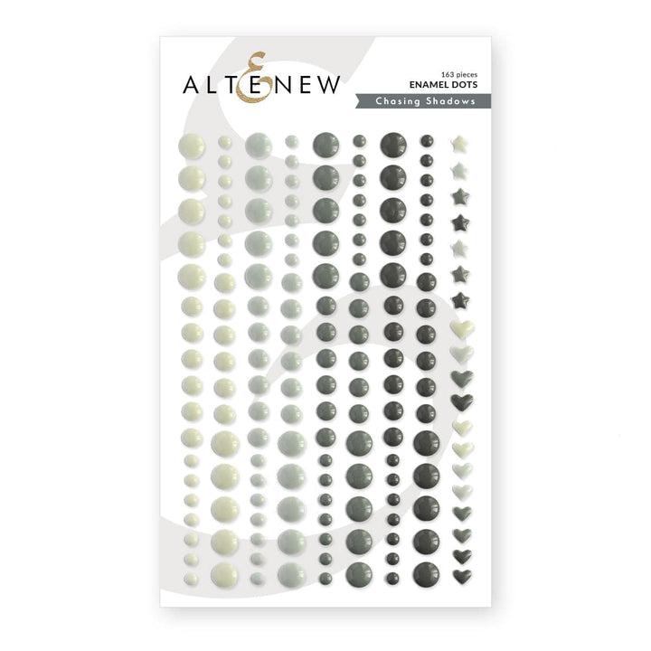 Chasing Shadows Enamel Dots