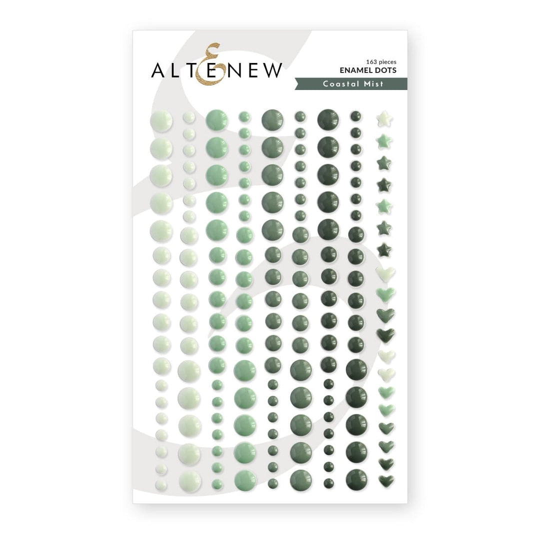 Coastal Mist Enamel Dots