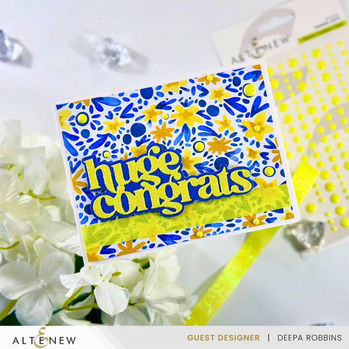Electric Lemon Glitter Tape