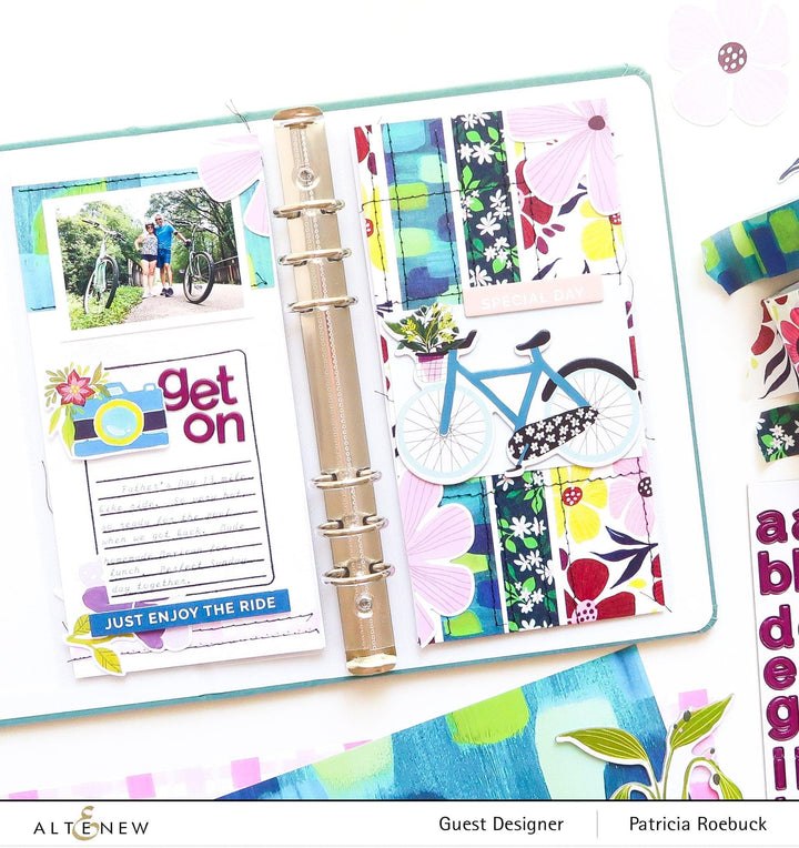 Chinesecrafts Embellishments Enjoy the Ride Chipboard Sticker Set
