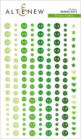 Chinesecrafts Embellishments Green Valley Enamel Dots