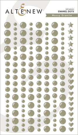 Mossy Granite Enamel Dots