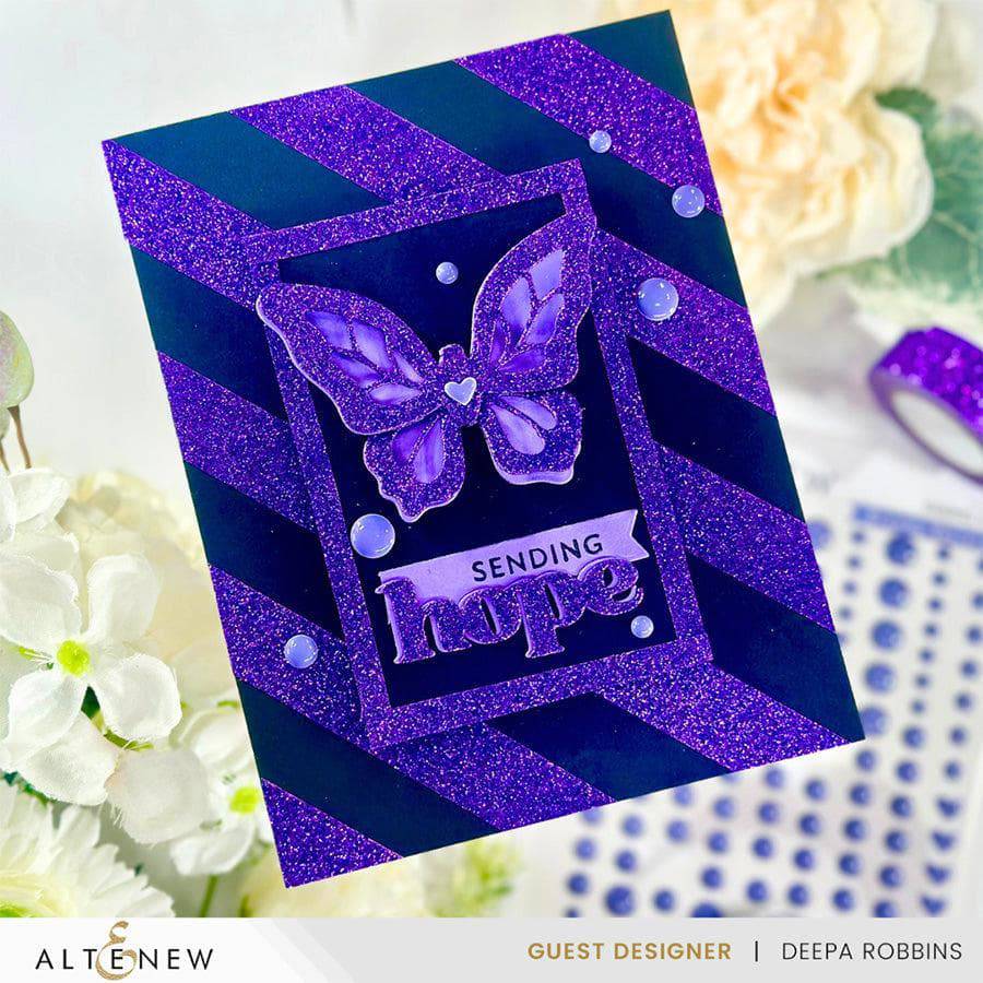 Mystic Purple Glitter Tape