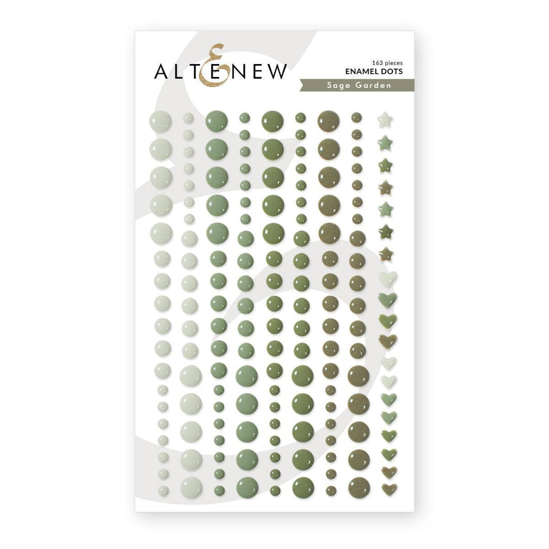 Sage Garden Enamel Dots