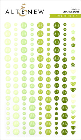 Chinesecrafts Embellishments Tropical Forest Enamel Dots