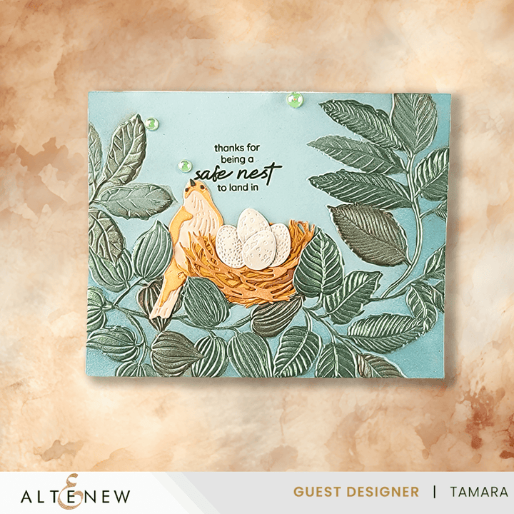 Arched Foliage 3D Embossing Folder