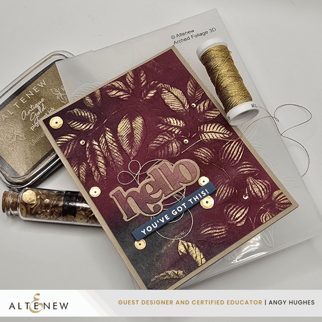 Arched Foliage 3D Embossing Folder