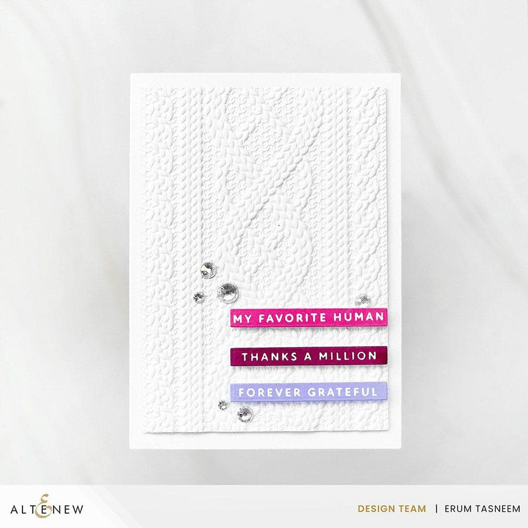 Cozy Sweater 3D Embossing Folder